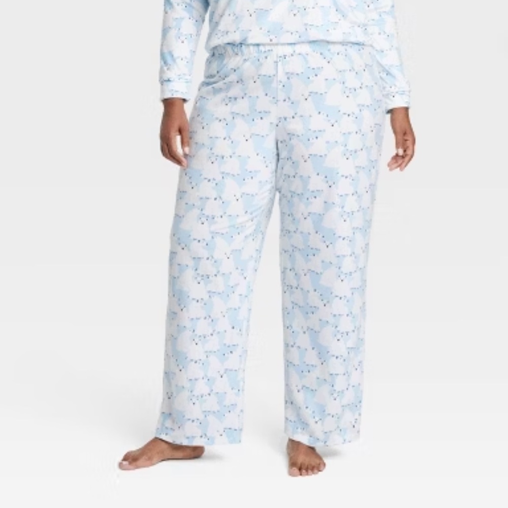 Women's Polar Bear Print Microfleece Pajama Pants